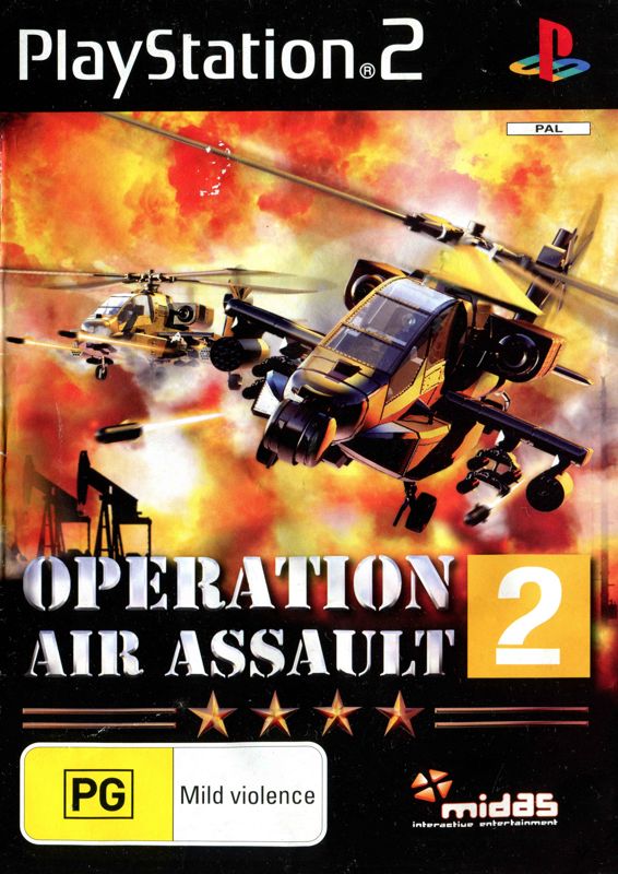 Operation Air Assault 2 box art for Playstation 2